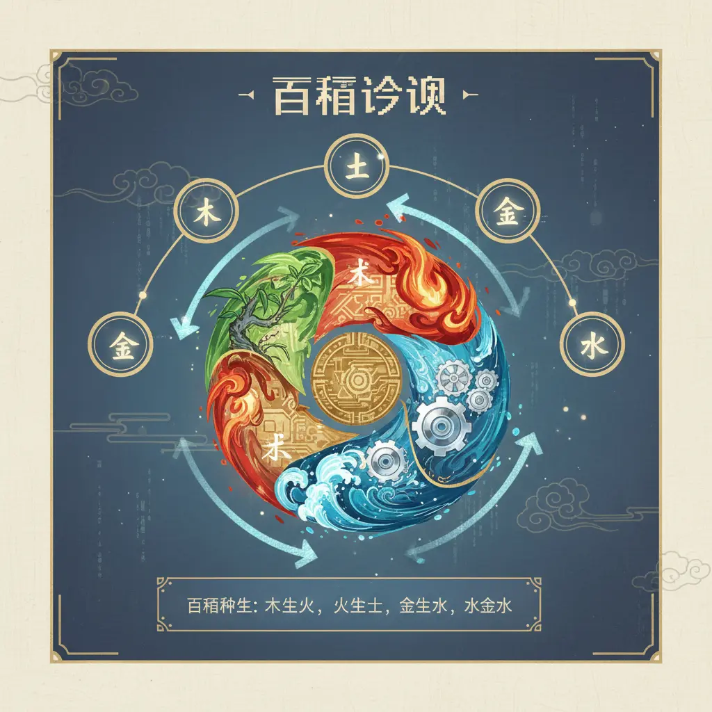 五行查詢 - 五行相生