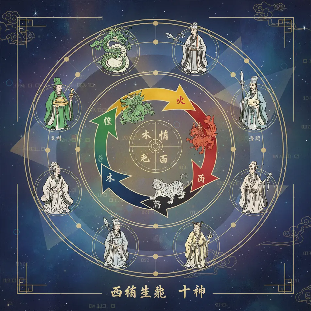 十神 - 五行生剋