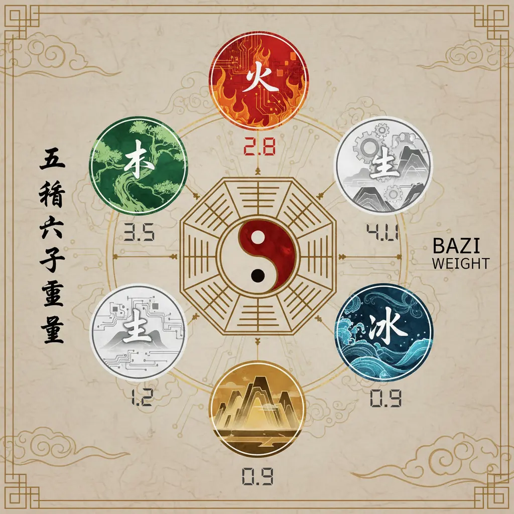 八字重量 - 五行